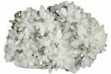 Quartz Crystal Cluster with Golden Chalcopyrite - China #205525-4